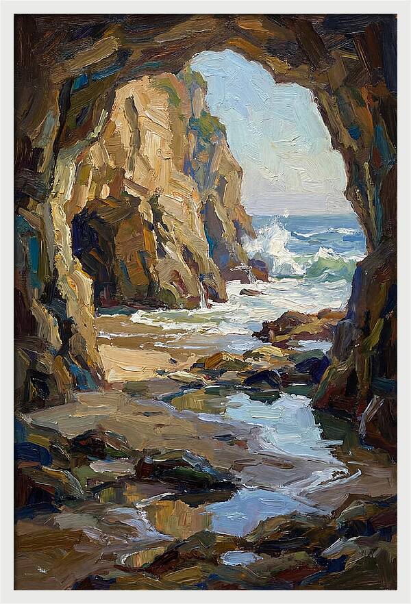 Coastal Cave Serenity