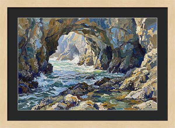 Coastal Cave Tranquility