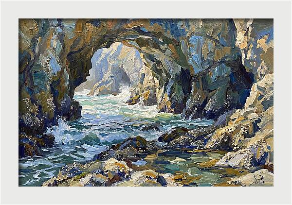 Coastal Cave Tranquility