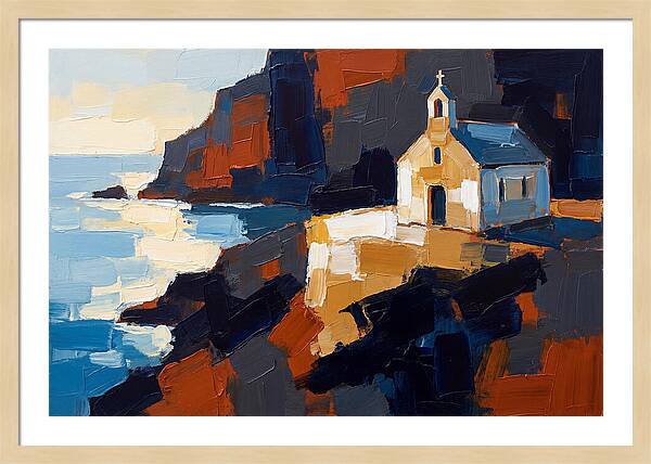 Coastal Chapel On Cliff