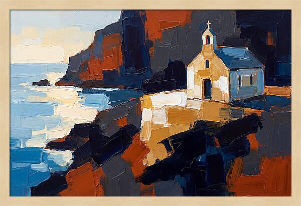 Coastal Chapel On Cliff