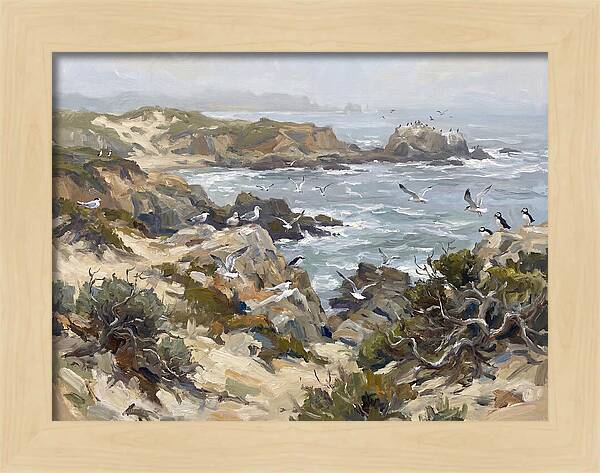 Coastal Cliffs And Seabirds