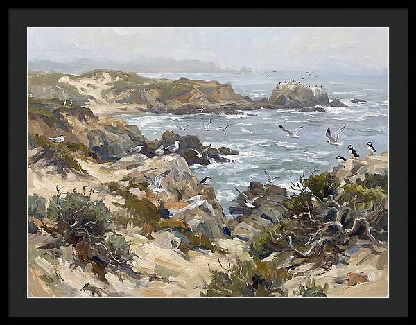 Coastal Cliffs And Seabirds