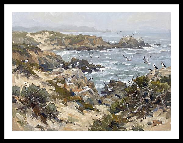 Coastal Cliffs And Seabirds