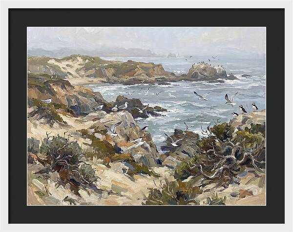 Coastal Cliffs And Seabirds