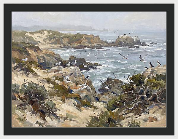 Coastal Cliffs And Seabirds