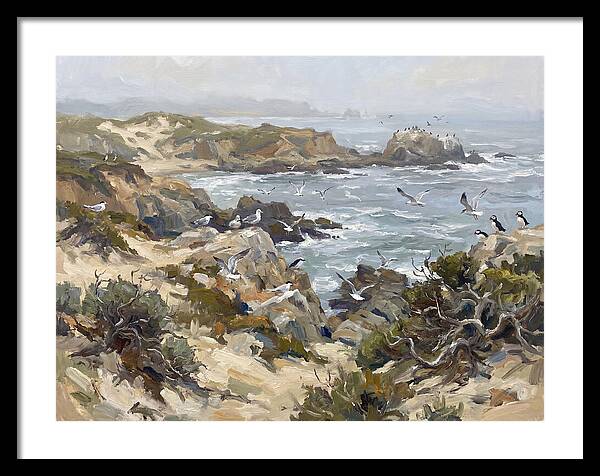 Coastal Cliffs And Seabirds