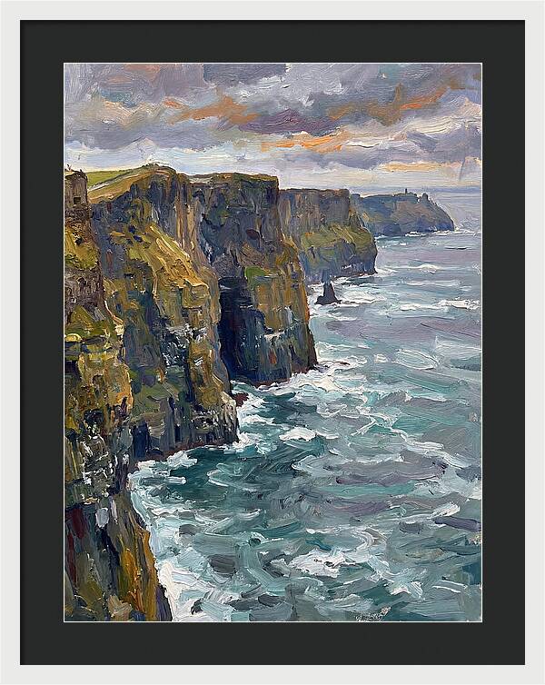 Coastal Cliffs At Dusk