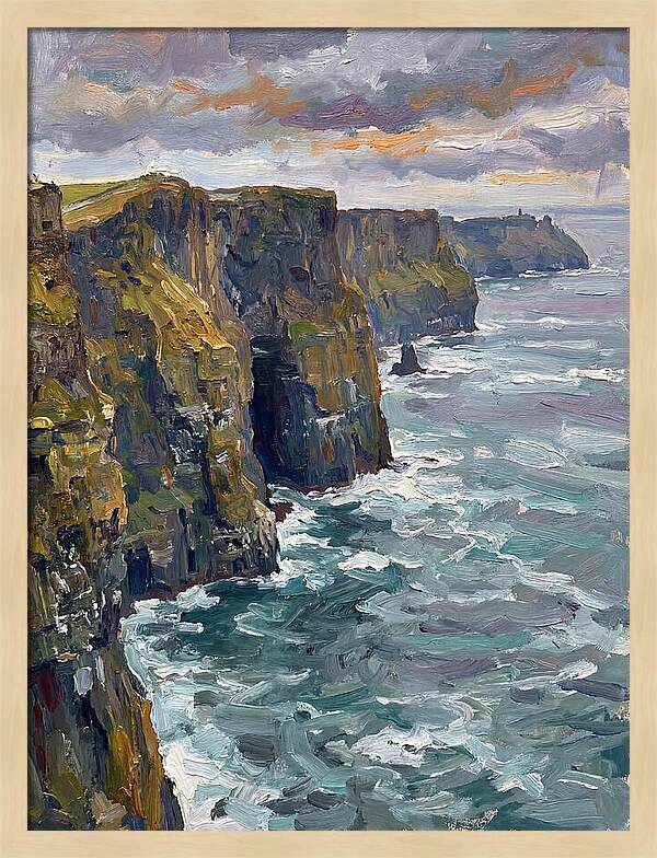 Coastal Cliffs At Dusk
