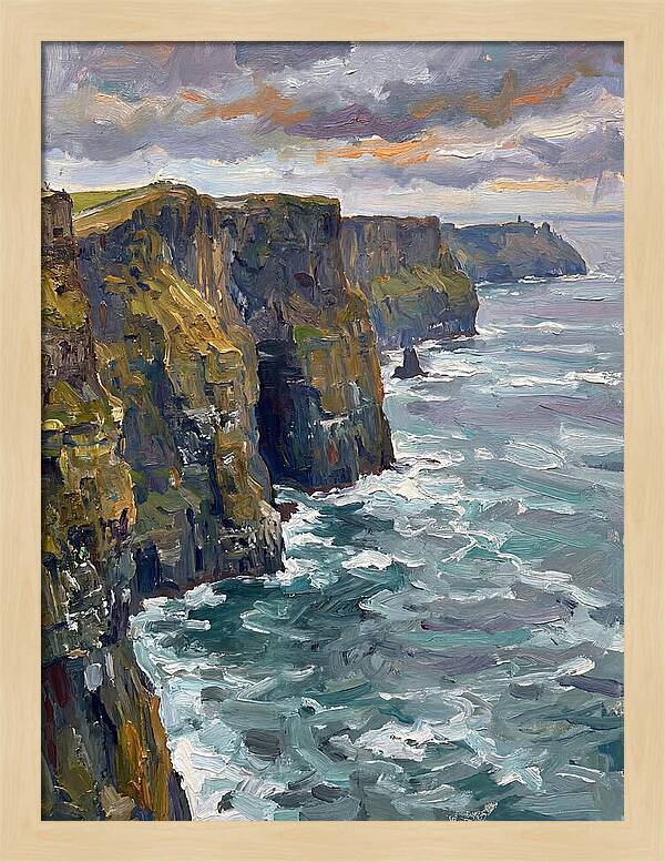 Coastal Cliffs At Dusk