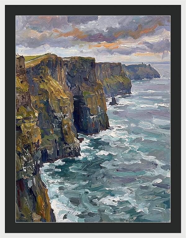 Coastal Cliffs At Dusk