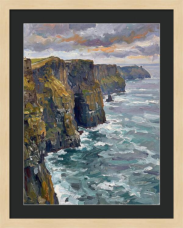 Coastal Cliffs At Dusk