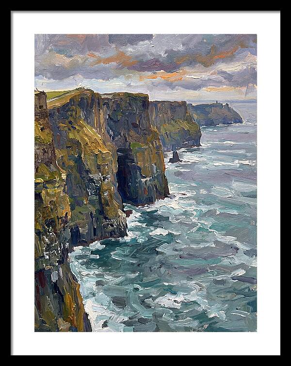 Coastal Cliffs At Dusk