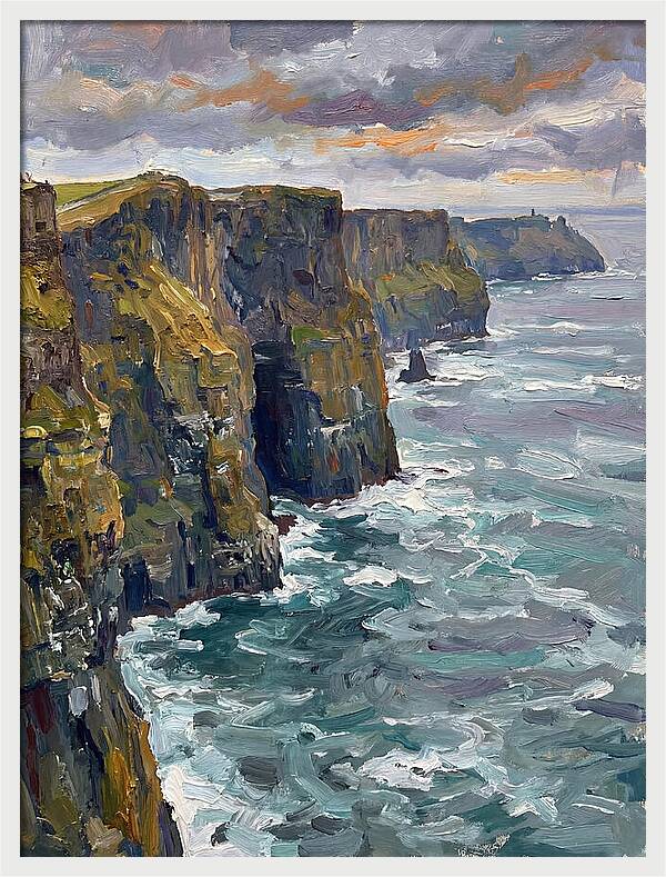 Coastal Cliffs At Dusk