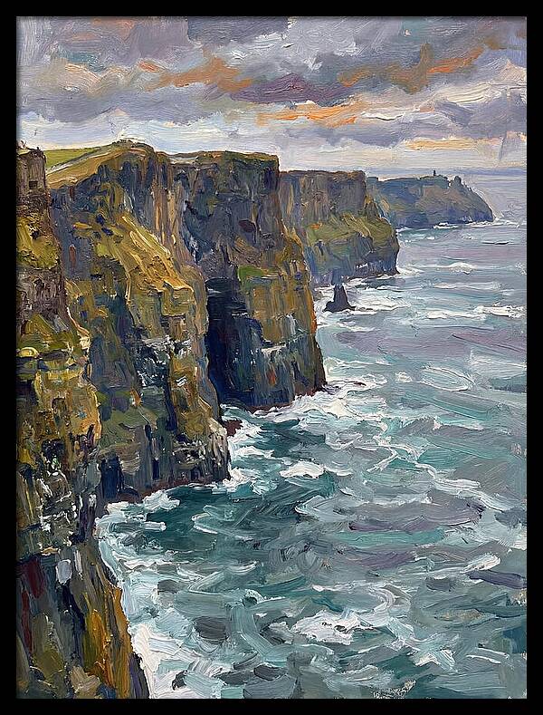 Coastal Cliffs At Dusk