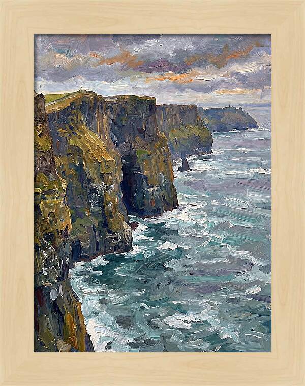 Coastal Cliffs At Dusk