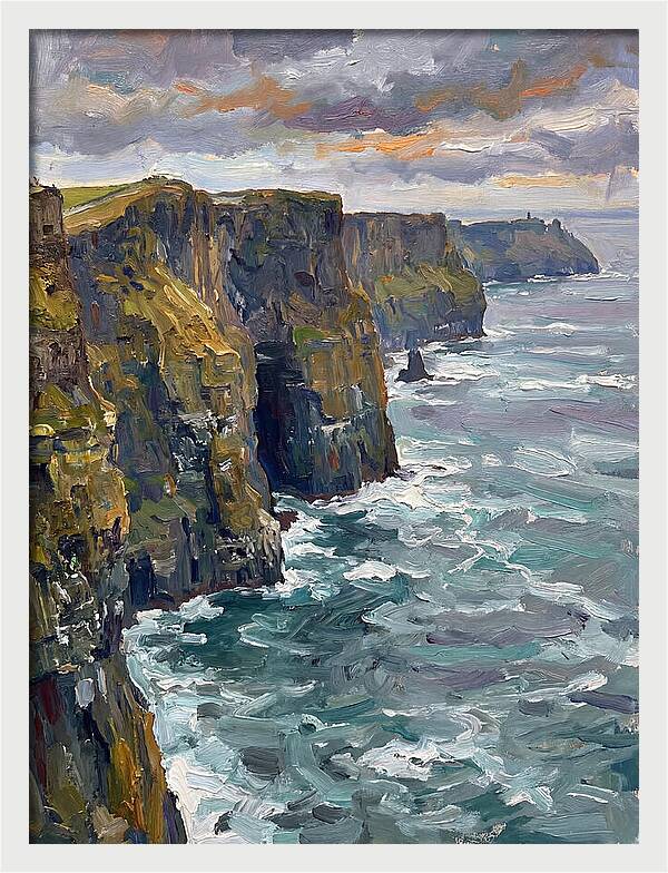 Coastal Cliffs At Dusk