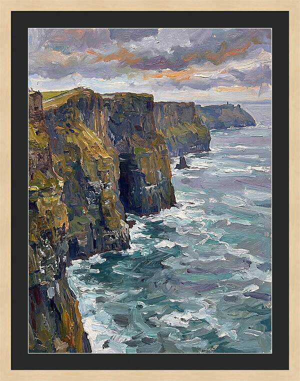 Coastal Cliffs At Dusk