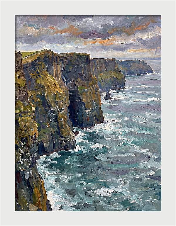 Coastal Cliffs At Dusk