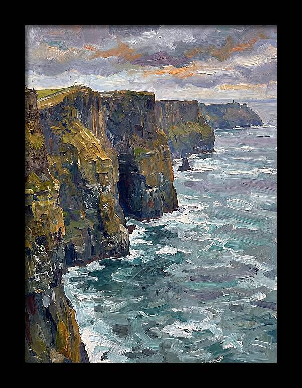 Coastal Cliffs At Dusk
