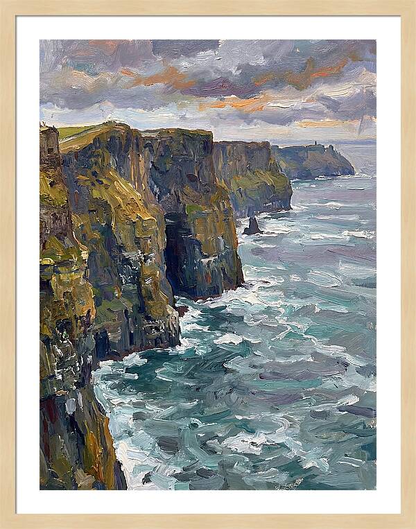 Coastal Cliffs At Dusk