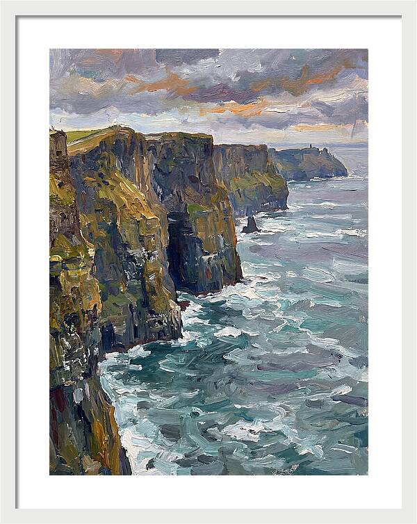 Coastal Cliffs At Dusk