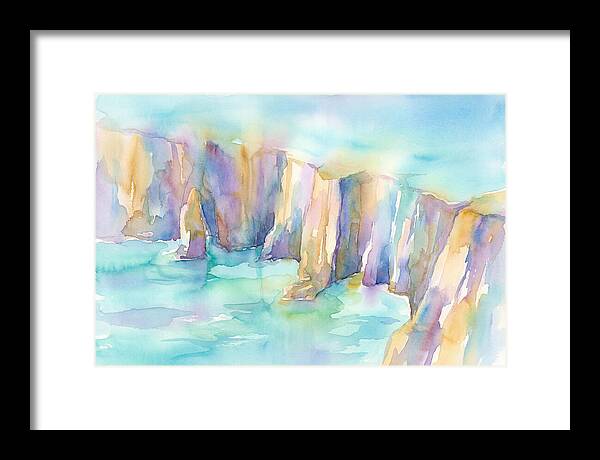 Coastal Cliffs In Watercolor