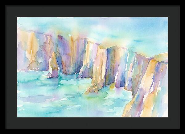 Coastal Cliffs In Watercolor