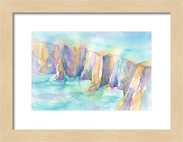 Coastal Cliffs In Watercolor
