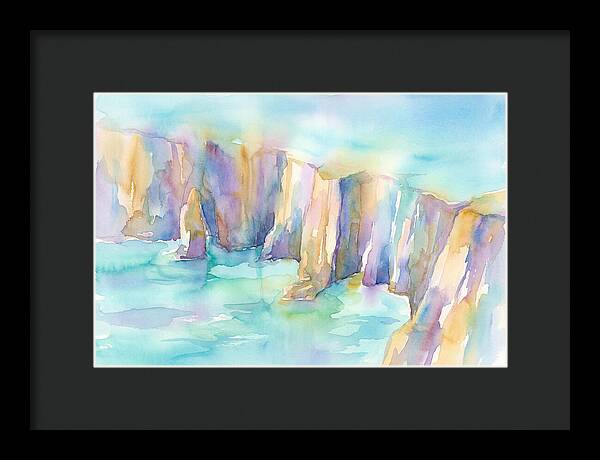 Coastal Cliffs In Watercolor
