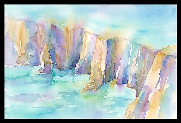 Coastal Cliffs In Watercolor