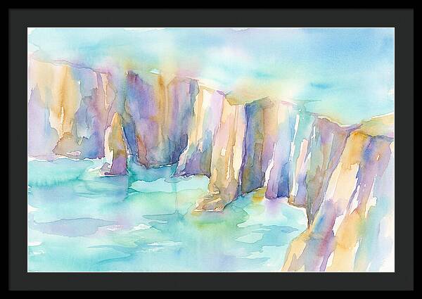 Coastal Cliffs In Watercolor