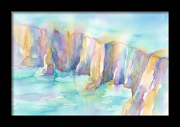 Coastal Cliffs In Watercolor
