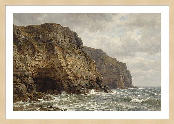 Coastal Cliffs Under Dramatic Skies
