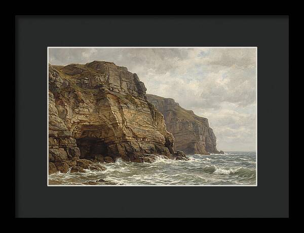 Coastal Cliffs Under Dramatic Skies