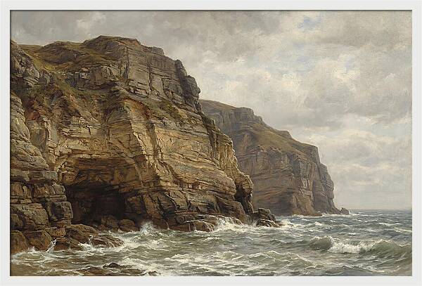 Coastal Cliffs Under Dramatic Skies