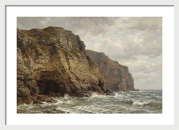 Coastal Cliffs Under Dramatic Skies