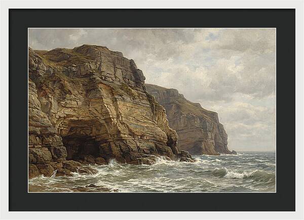 Coastal Cliffs Under Dramatic Skies