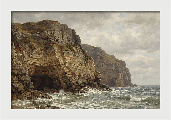 Coastal Cliffs Under Dramatic Skies