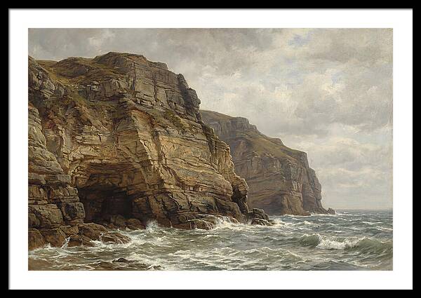 Coastal Cliffs Under Dramatic Skies
