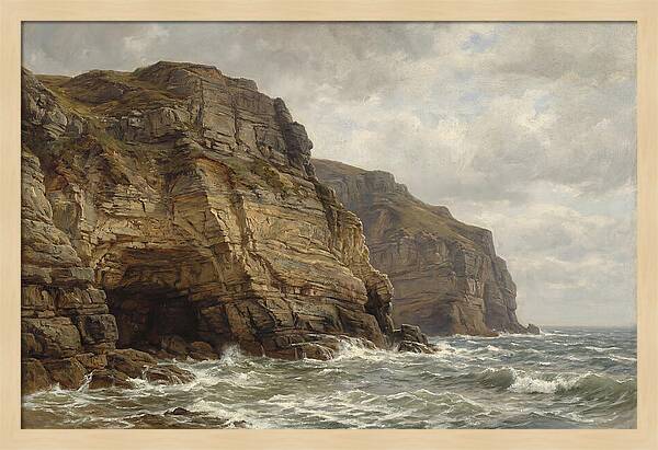 Coastal Cliffs Under Dramatic Skies