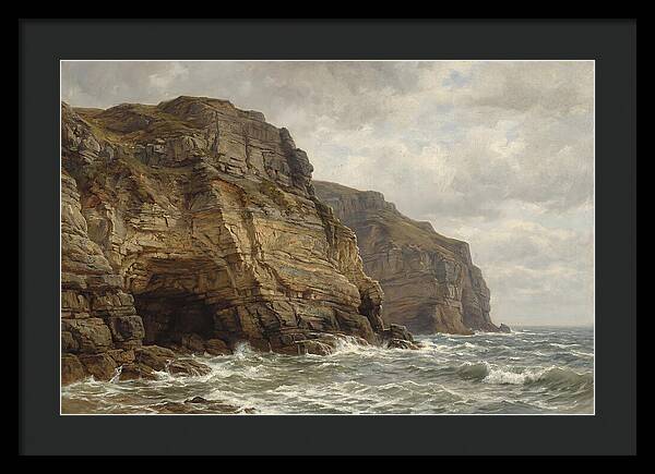 Coastal Cliffs Under Dramatic Skies