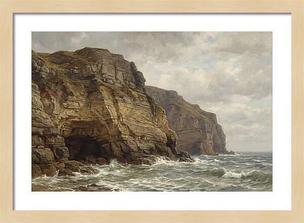 Coastal Cliffs Under Dramatic Skies