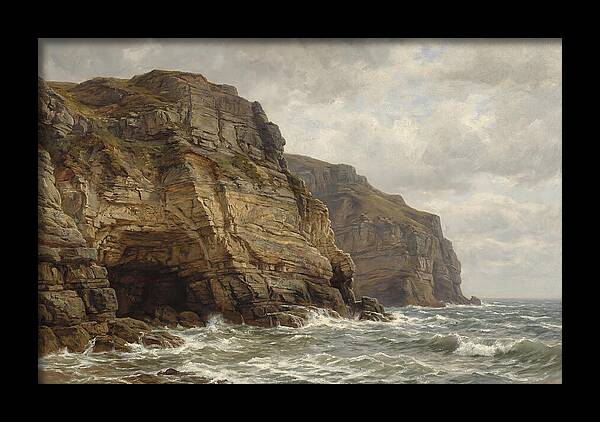 Coastal Cliffs Under Dramatic Skies