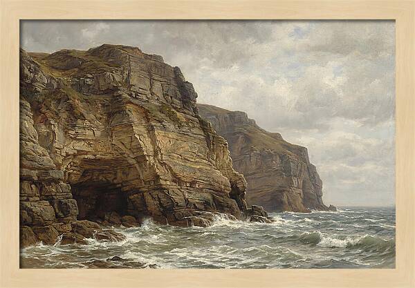 Coastal Cliffs Under Dramatic Skies