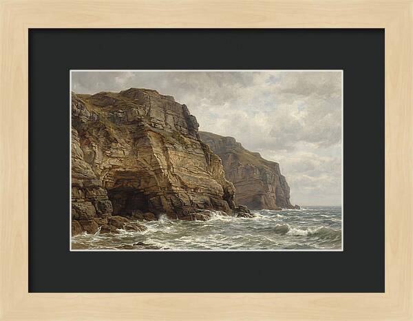 Coastal Cliffs Under Dramatic Skies