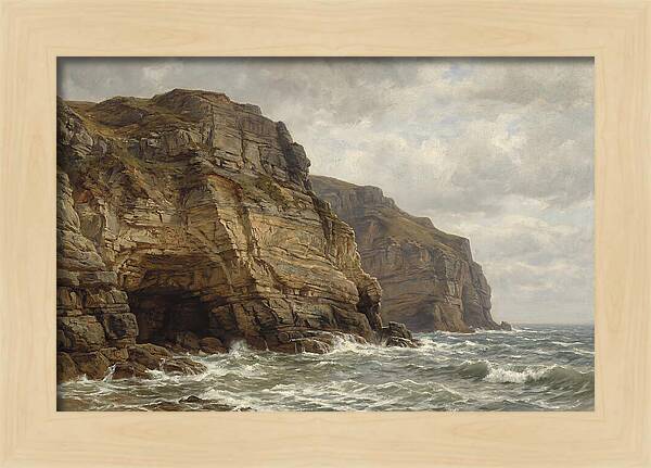 Coastal Cliffs Under Dramatic Skies