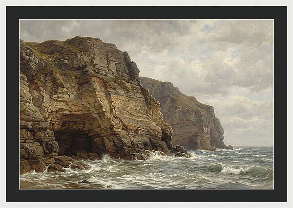 Coastal Cliffs Under Dramatic Skies