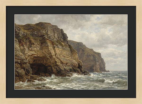 Coastal Cliffs Under Dramatic Skies