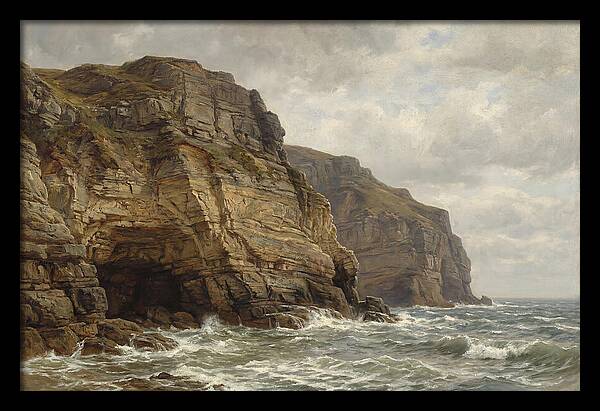 Coastal Cliffs Under Dramatic Skies